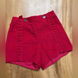 Jacadi Red Corduroy Kids Shorts 18M